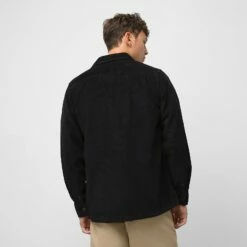 Vans Mens Shirt Waffle Corduroy Buttondown -clothing shop VN000639BLK ALT2