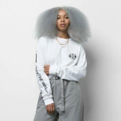 Vans Mens Shirt Off The Wall Classic Check Graphic Long Sleeve -clothing shop VN0A7S6ZWHT ALT5