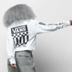 Vans Mens Shirt Off The Wall Classic Check Graphic Long Sleeve -clothing shop VN0A7S6ZWHT ALT6