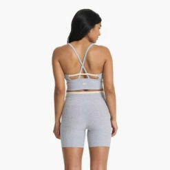 Vuori Womens Tank Top Long Line Elevation Bra -clothing shop VW1008LHG 1248 CO22 1200x crop c