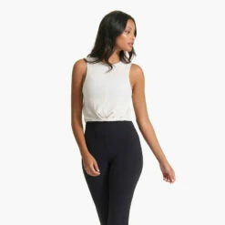 Vuori Womens Tank Top Cove High Neck -clothing shop VW1051HTW SP23 W ECOMM TOPS TOP