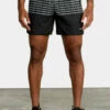 RVCA Mens Shorts Yogger Stretch Athletic 17" -clothing shop YOGGERSTRETCHATHLETICSHORTS17 bkw