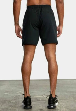 RVCA Mens Shorts Yogger Stretch Athletic 17" -clothing shop YOGGERSTRETCHATHLETICSHORTS17 blk 2
