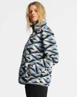 Billabong Womens Sweatshirt A/Div Boundary Mock 3 Half-Zip Pullover -clothing shop abjft00287 billabong w bkf0 sd1