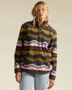 Billabong Womens Sweatshirt A/Div Boundary Mock 3 Half-Zip Pullover