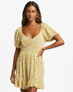 Billabong Womens Dress Something Pretty Mini -clothing shop abjwd00572 billabong w mul1 frt1