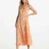 Billabong Womens Dress Last Sunset Midi -clothing shop abjwd00598 billabong w nff0 frt1