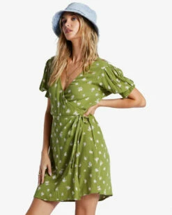 Billabong Womens Dress Chiquita Mini Wrap -clothing shop abjwd00624 billabong w gma0 sd1