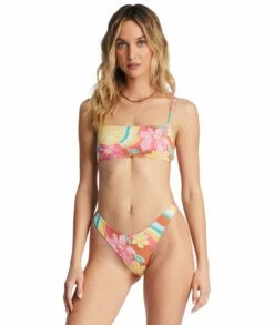 Billabong Womens Bikini Top Chasin Sunbeams Square Bralette