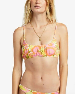 Billabong Womens Bikini Top Summer Folk Bralette -clothing shop abjx300779 billabong w mul dtl1