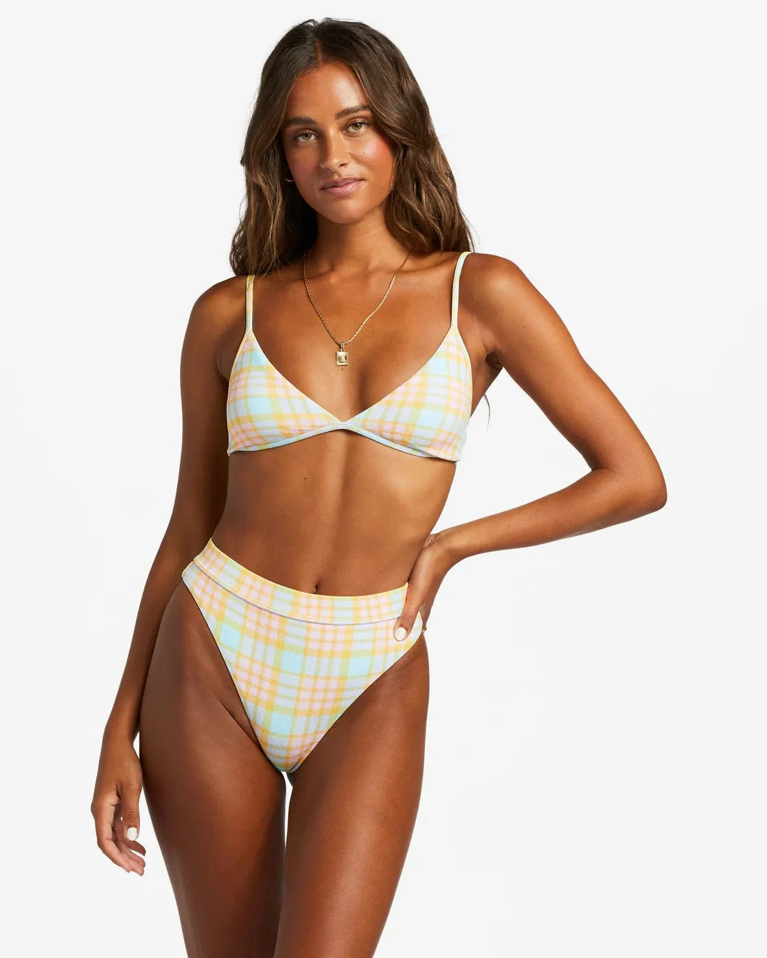 Billabong Womens Bikini Top Check Please Charlie Triangle 3 Billabong Womens Bikini Top Check Please Charlie Triangle