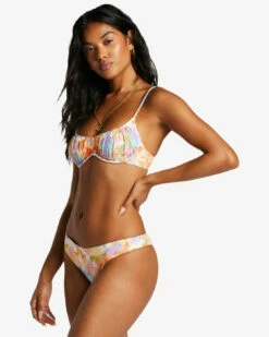 Billabong Womens Bikini Top Paradise Cove Ruched Bralette -clothing shop abjx300855 billabong w mul sd1