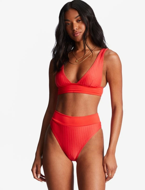Billabong Womens Bikini Bottoms Lined Up Rise 4 Billabong Womens Bikini Bottoms Lined Up Rise - Image 2