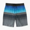 Billabong Mens Boardshorts All Day Heather Stripe Pro Performance 20" -clothing shop abybs00392 billabong f blu frt1