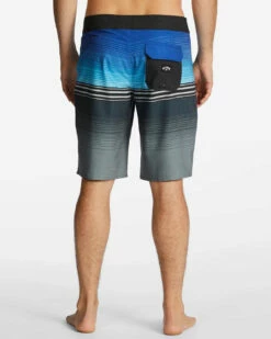 Billabong Mens Boardshorts All Day Heather Stripe Pro Performance 20" -clothing shop abybs00392 billabong w blu bck1