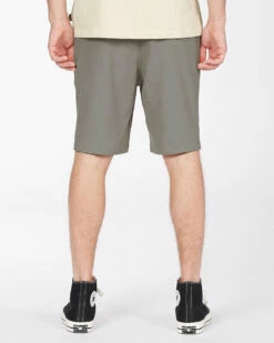 Billabong Mens Shorts Crossfire Elastic Submersible 18" -clothing shop abyws00190 billabong w gry bck1