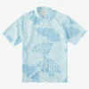 Quiksilver Waterman Mens Woven Under Canopy Hawaiian Shirt -clothing shop aqmwt03460 quiksilver f bfm6 frt