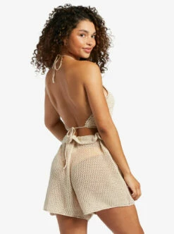 Roxy Womens Tank Top Daydreamer Cropped Knit -clothing shop arjsw03301 roxy w wbs0 bck1