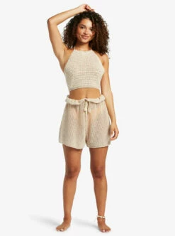 Roxy Womens Tank Top Daydreamer Cropped Knit -clothing shop arjsw03301 roxy w wbs0 frt9