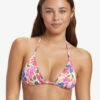Roxy Womens Bikini Top Bloomin Babe Tiki Tri -clothing shop arjx303615 roxy w mjy5 frt1