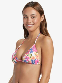 Roxy Womens Bikini Top Bloomin Babe Tiki Tri -clothing shop arjx303615 roxy w mjy5 frt2