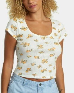 RVCA Womens Shirt Sweet Tee -clothing shop avjkt00236 rvca w wpw dtl1