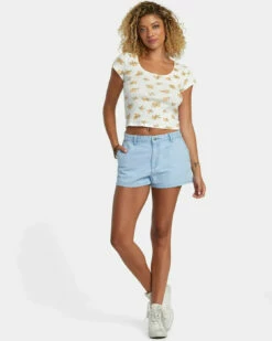 RVCA Womens Shirt Sweet Tee -clothing shop avjkt00236 rvca w wpw sd1