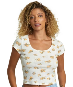RVCA Womens Shirt Sweet Tee -clothing shop avjkt00236 wpw.primary