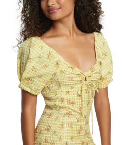 RVCA Womens Dress Gretel Linen 16 RVCA Womens Dress Gretel Linen -clothing shop avjwd00260 rvca w gdn dtl1