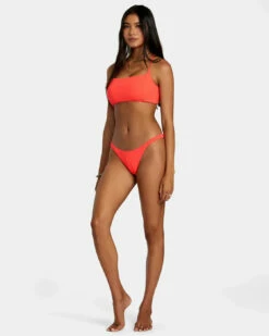 RVCA Womens Bikini Top Solid Streak Crossback -clothing shop avjx300423 rvca w rmz0 sd1