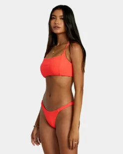 RVCA Womens Bikini Top Solid Streak Crossback -clothing shop avjx300423 rvca w rmz0 sd2