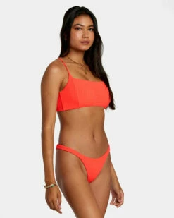 RVCA Womens Bikini Top Solid Streak Crossback -clothing shop avjx300423 rvca w rmz0 sd3
