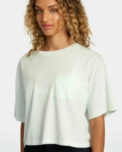 RVCA Womens Shirt PTC Tee -clothing shop avjzt00777 rvca w sky dtl1