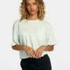 RVCA Womens Shirt PTC Tee -clothing shop avjzt00777 rvca w sky frt1