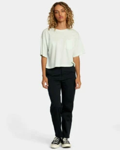 RVCA Womens Shirt PTC Tee -clothing shop avjzt00777 rvca w sky sd1