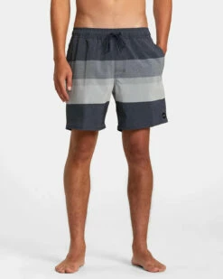RVCA Mens Boardshorts Westport Yarndye Elastic Waist 17" -clothing shop avybs00280 rvca w mdy frt1