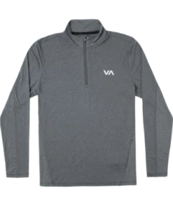 RVCA Mens Shirt Sport Vent Half-Zip Pullover -clothing shop avykt00169 rvca f cch frt1
