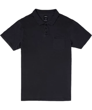 RVCA Mens Knit PTC Pigment Polo 3 RVCA Mens Knit PTC Pigment Polo