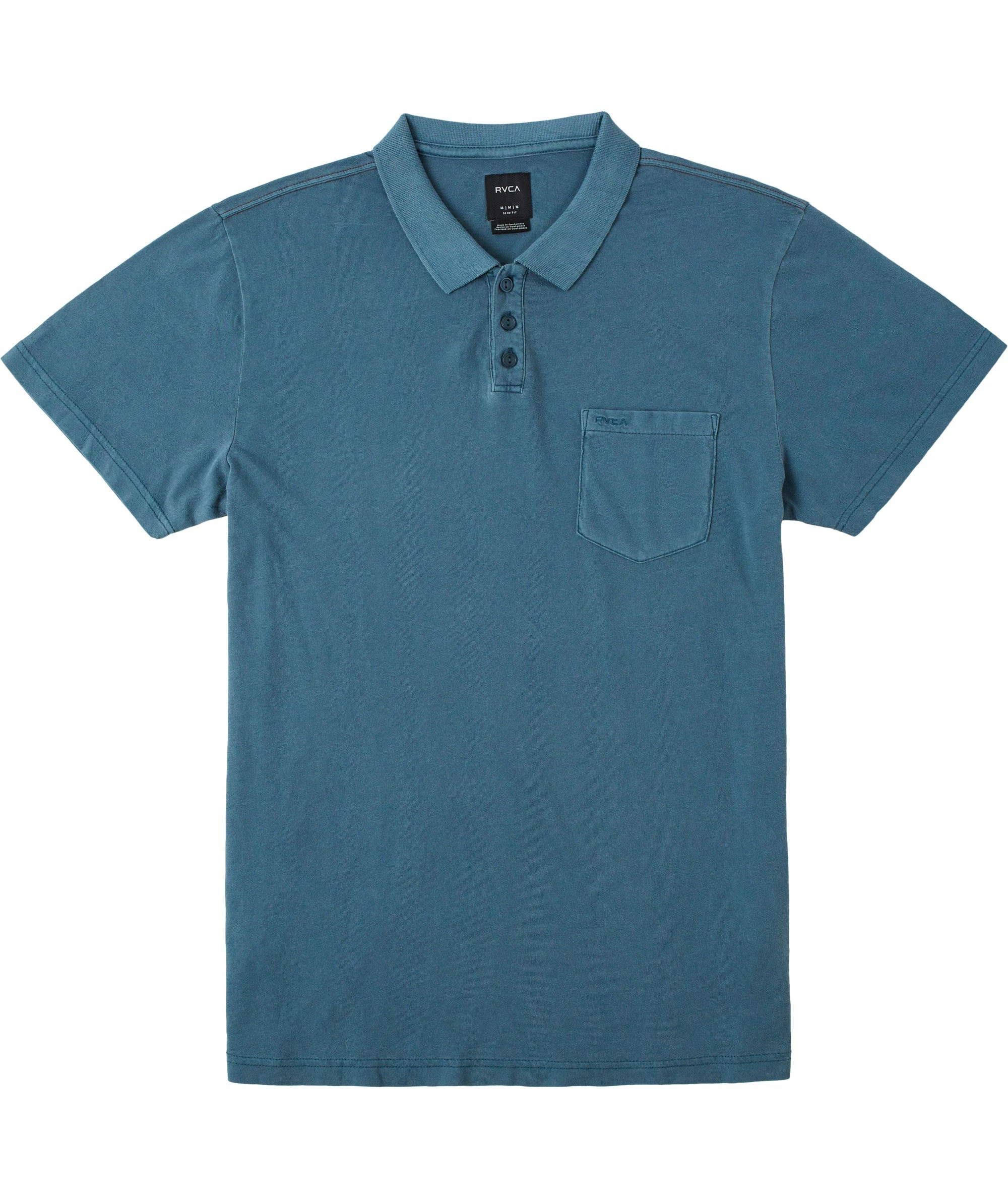RVCA Mens Knit PTC Pigment Polo 5 RVCA Mens Knit PTC Pigment Polo - Image 3