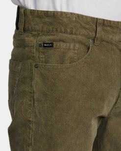 RVCA Mens Pants Daggers Pigment Corduroy -clothing shop avynp00176 rvca w msh dtl1