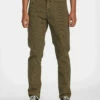 RVCA Mens Pants Daggers Pigment Corduroy -clothing shop avynp00176 rvca w msh frt1