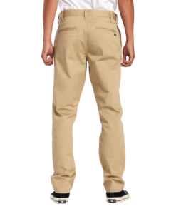 RVCA Mens Pants The Weekend Stretch -clothing shop avynp00178 rvca w kha bck1