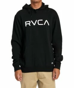 RVCA Mens Sweatshirt Big RVCA Pullover Hoodie