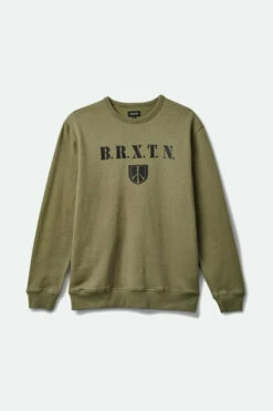 Brixton Mens Sweatshirt Peace Shield Crew