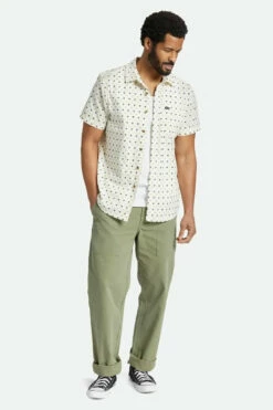 Brixton Mens Woven Charter Print -clothing shop eewk6oznrat05wf55cx7