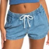 Roxy Womens Shorts New Impossible Denim 1 Roxy Womens Shorts New Impossible Denim -clothing shop erjds03279 roxy w bmtw frt1