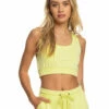 Roxy Womens Tank Top Taking It Easy Cropped