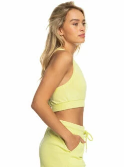 Roxy Womens Tank Top Taking It Easy Cropped -clothing shop erjft04728 roxy w geb0 frt2