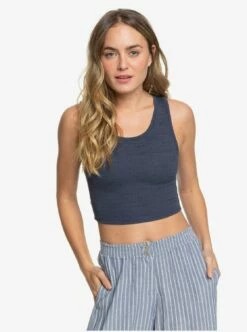 Roxy Womens Tank Top Good Keepsake Cropped
