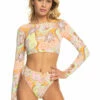 Roxy Womens Swimsuit Roxy Delic Long Sleeve Cropped -clothing shop erjwr03664 roxy w ngz6 frt1